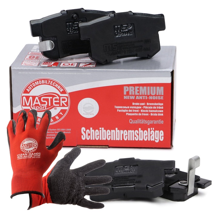 PLACUTE DE FRANA SET Master-Sport, Akebono, 15mm, 89x47mm, multicolor