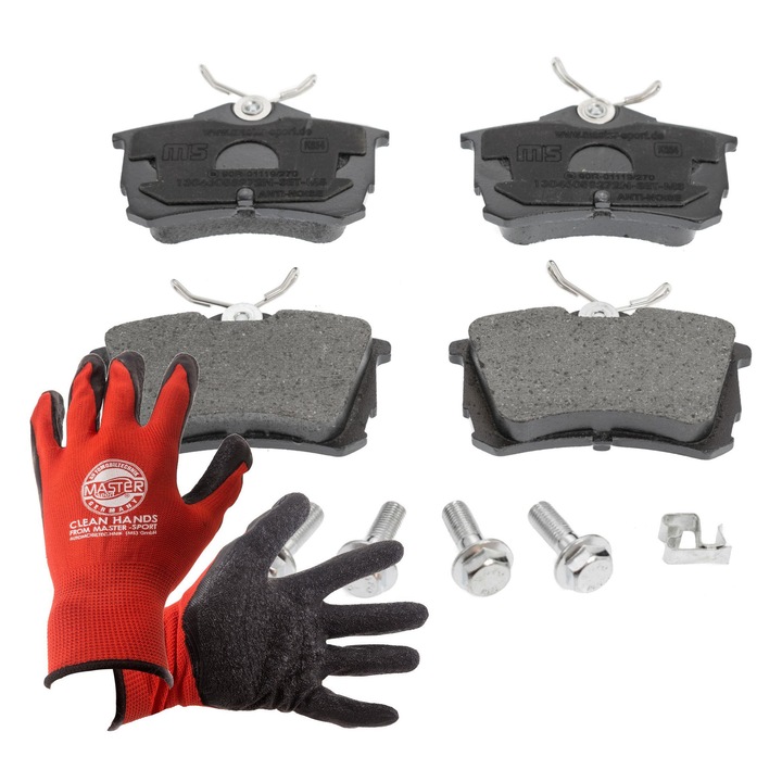 FÉKBETÉT KÉSZLET Master-Sport 13046058272N, 4 db, akusztikus érzékelővel, 87x53,1mm