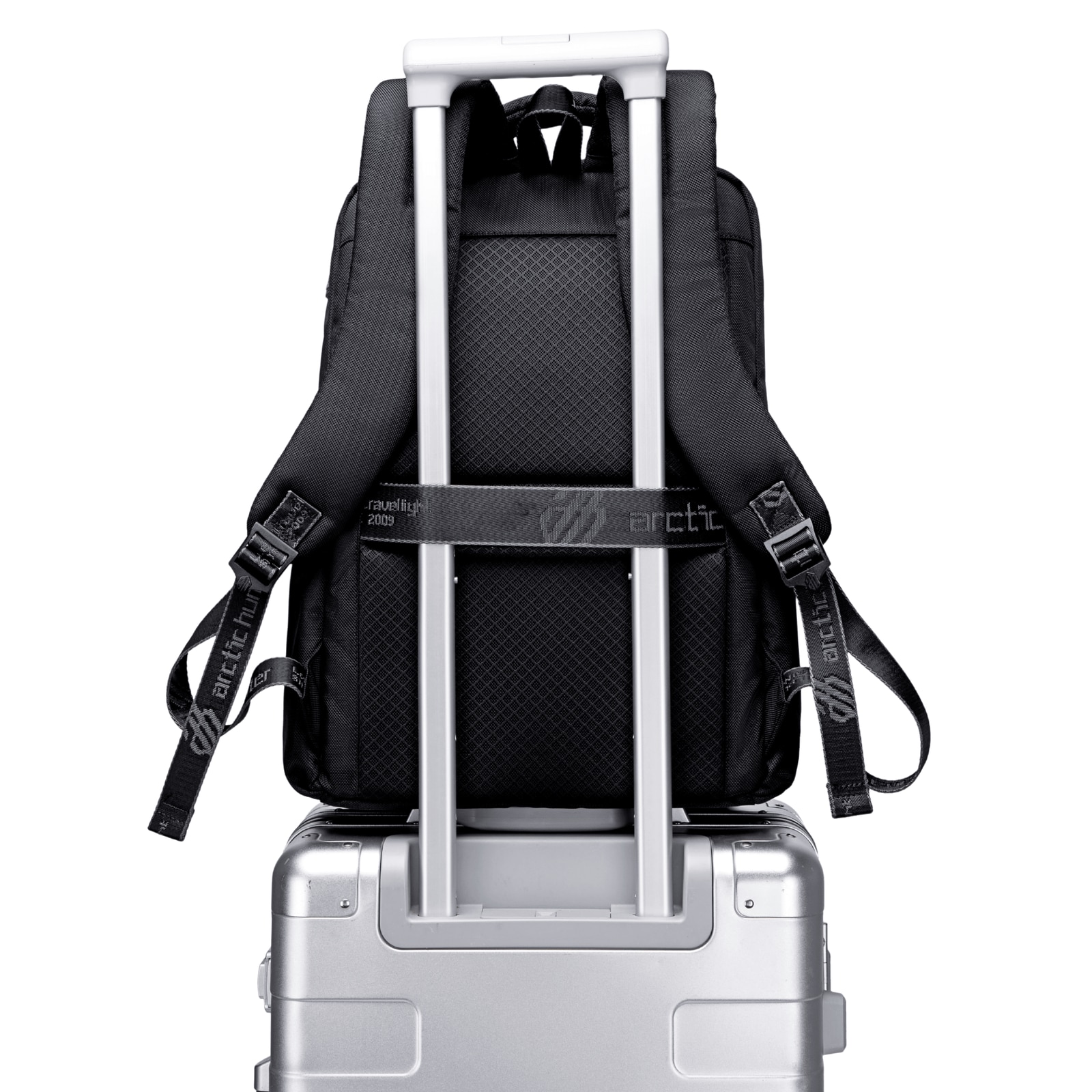 Rucsac business laptop 14,5L cu 10 buzunare, impermeabil si elegant Arctic Hunter B00478black