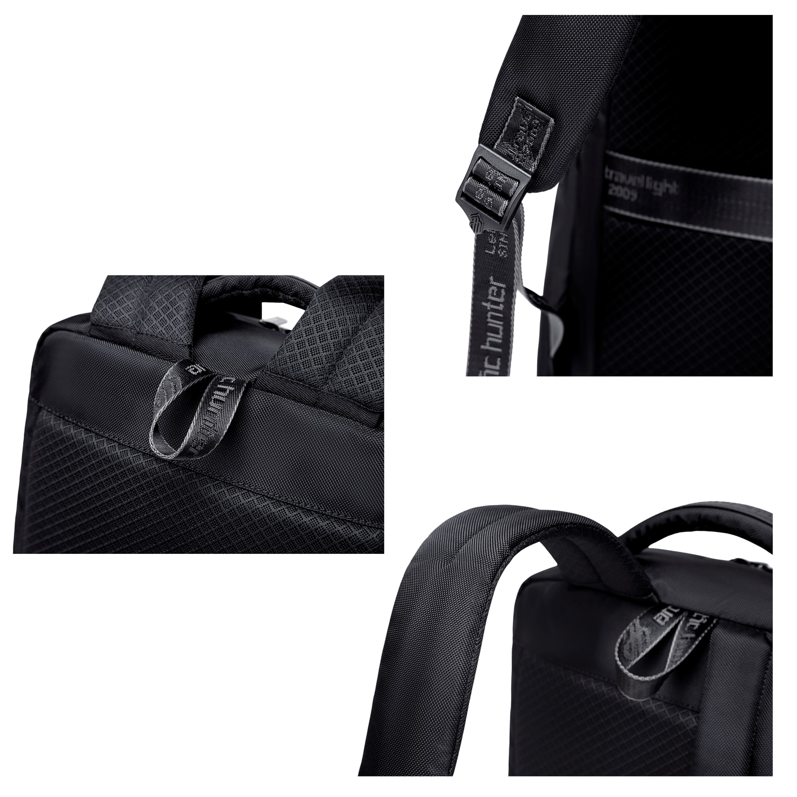 Rucsac business laptop 14,5L cu 10 buzunare, impermeabil si elegant Arctic Hunter B00478black