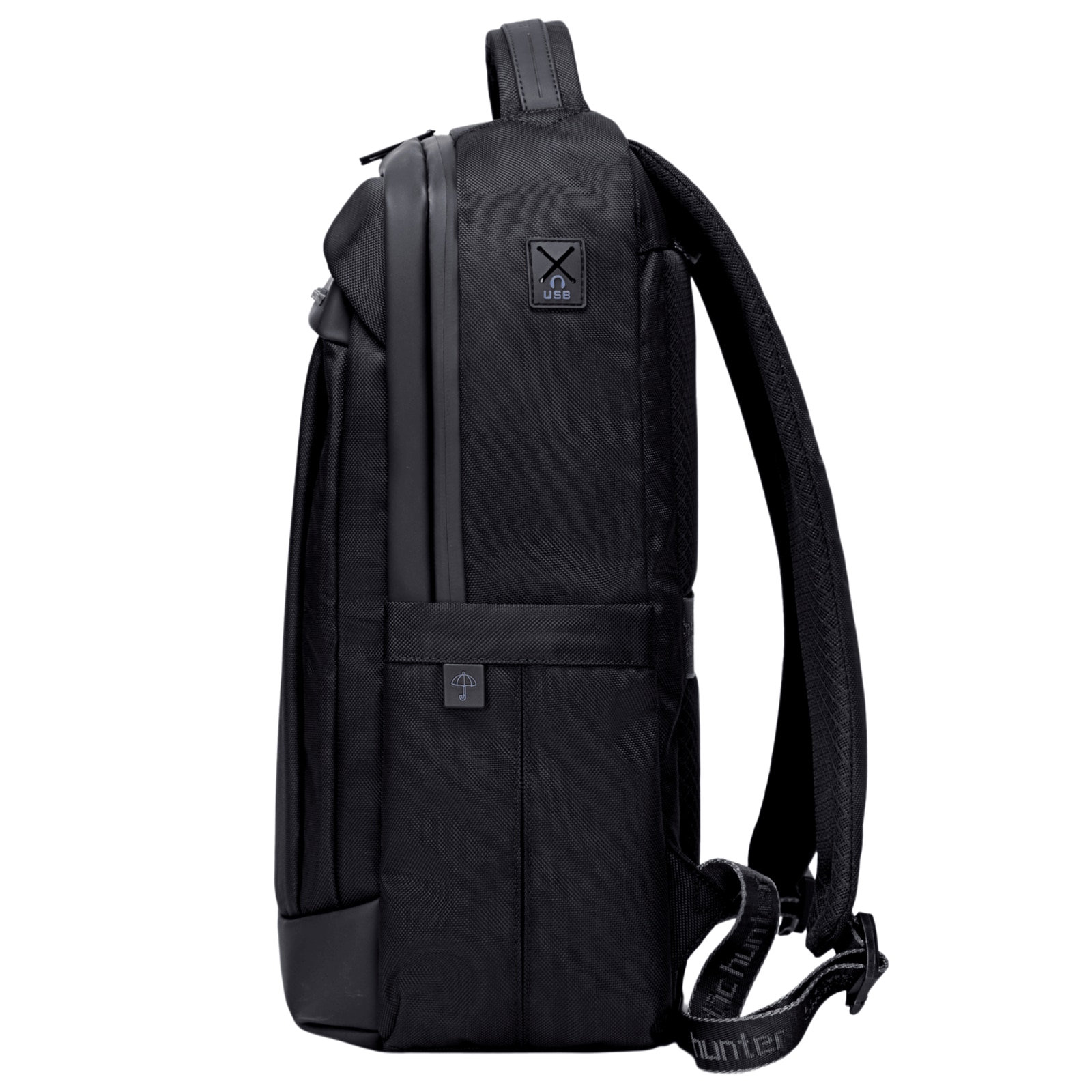 Rucsac business laptop 14,5L cu 10 buzunare, impermeabil si elegant Arctic Hunter B00478black