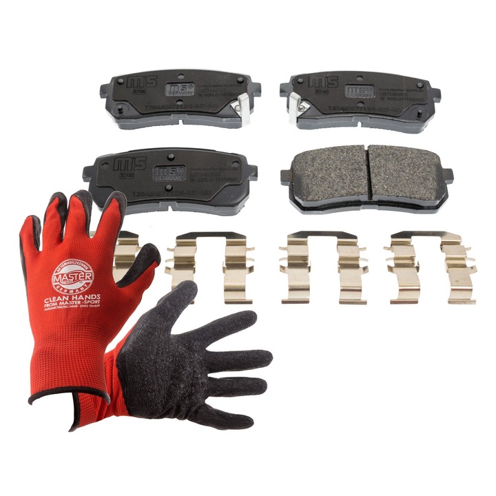 FÉKBETÉT KÉSZLET Master-Sport, KIA CARNIVAL III-hoz, kopásjelzővel, 111x47,6mm, 14,9mm vastagság