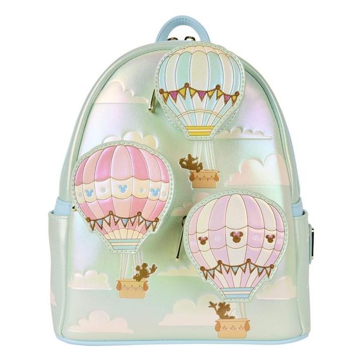 Rucsac Mini Mickey & Friends cu balon cu aer cald, Loungefly, multicolor