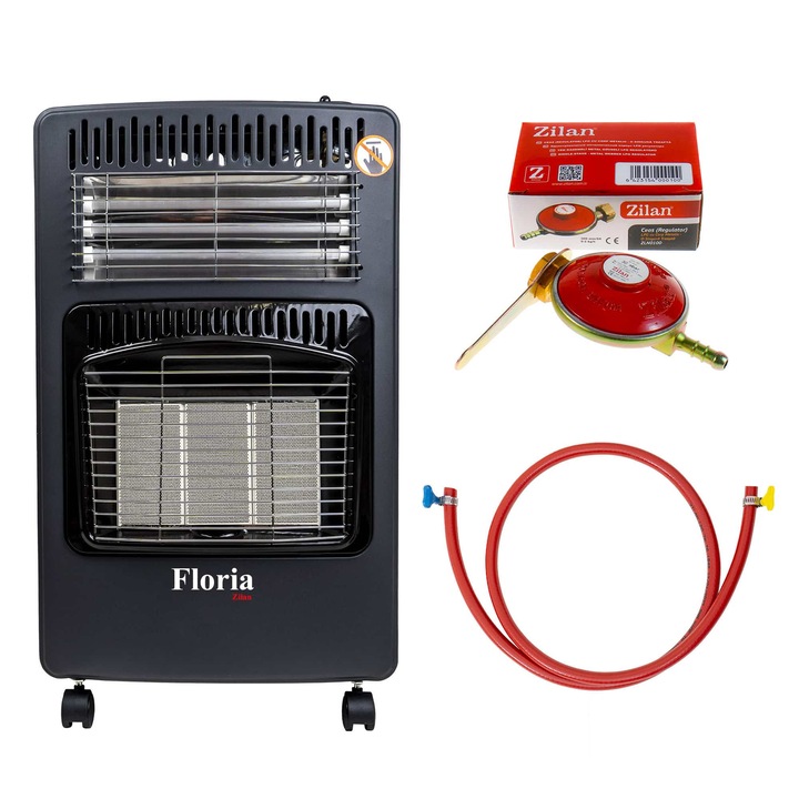 Мобилен газов котлон на пропан-бутан и електрическа енергия, пиезоелектрическо запалване, подвижен, комплект за допълнително захранване / ZLN 8465D_1