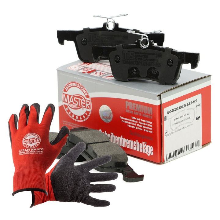 FÉKBETÉT hátsó Master-Sport, készlet, 123x41,2x46,2mm, 16,2mm, többszínű, XL, piros munkakesztyűt tartalmaz