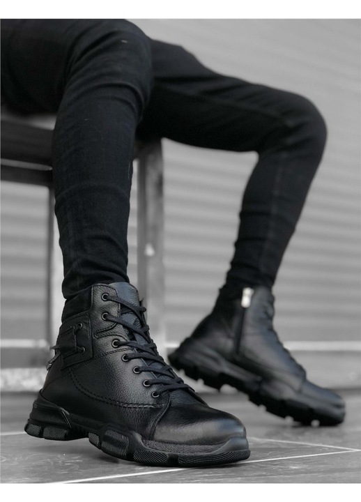 Férfi csizma, Base, 324190, Fekete, 40