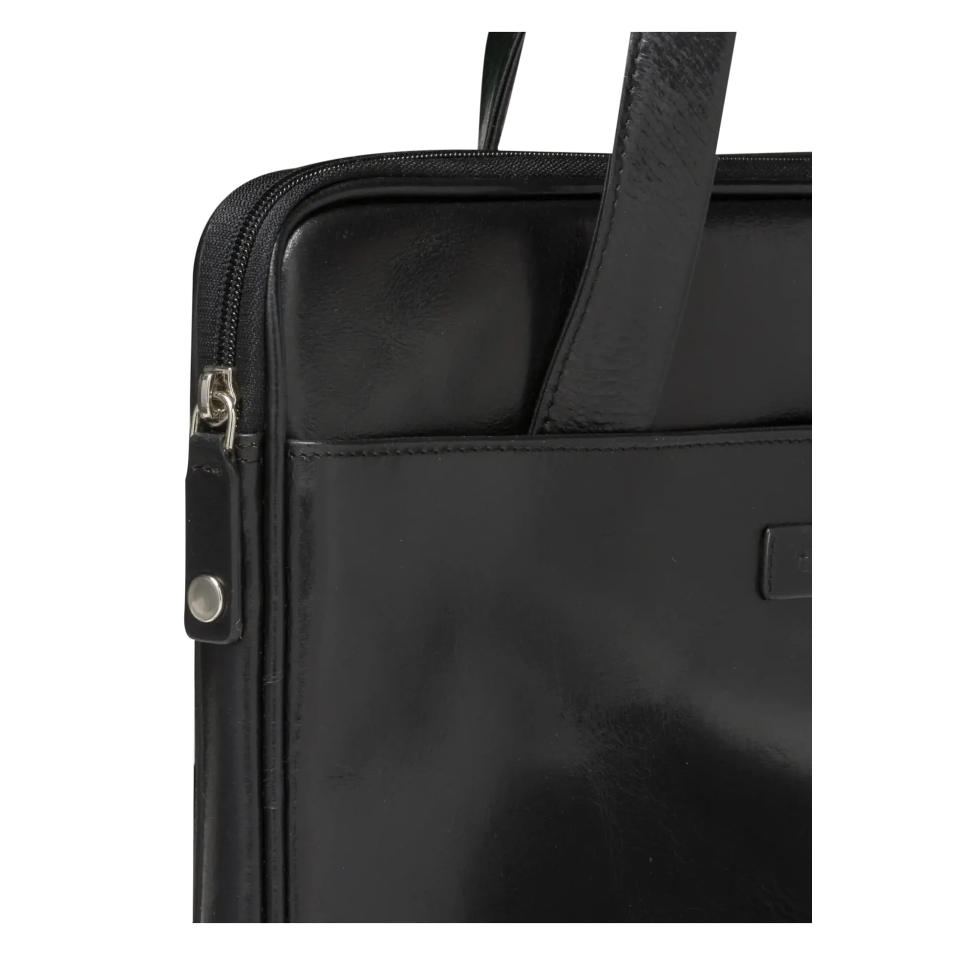 Geantă din piele pentru laptop dbramante Silkeborg 13 inch, neagră, cu compartiment moale
