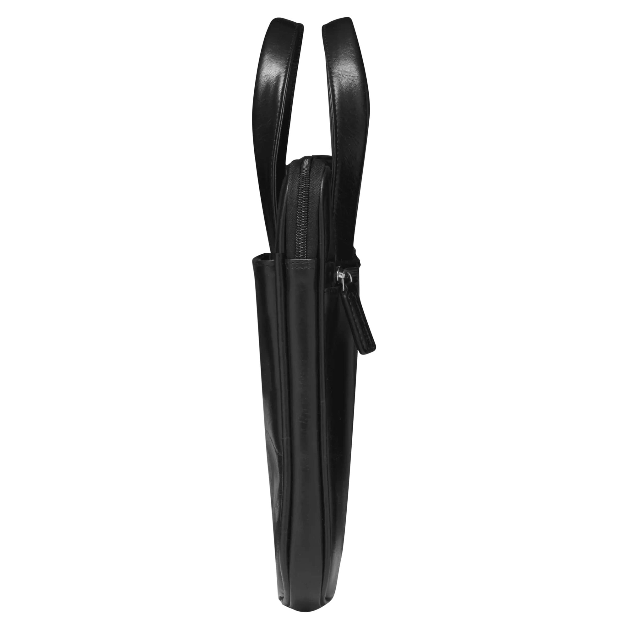Geantă din piele pentru laptop dbramante Silkeborg 13 inch, neagră, cu compartiment moale