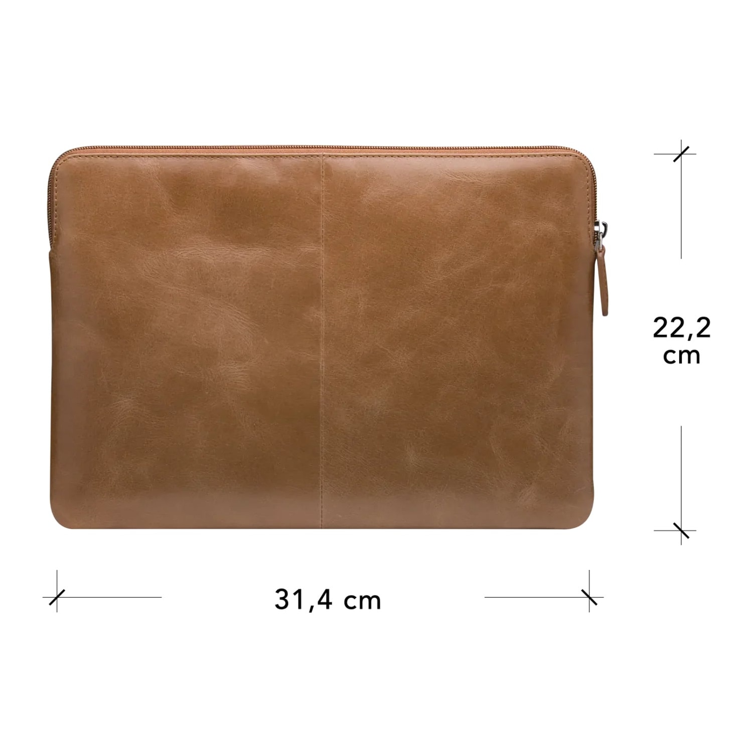Husa pentru laptop Dbramante Skagen Pro, piele naturala, subtire, rezistenta la socuri, maro, 13 inch