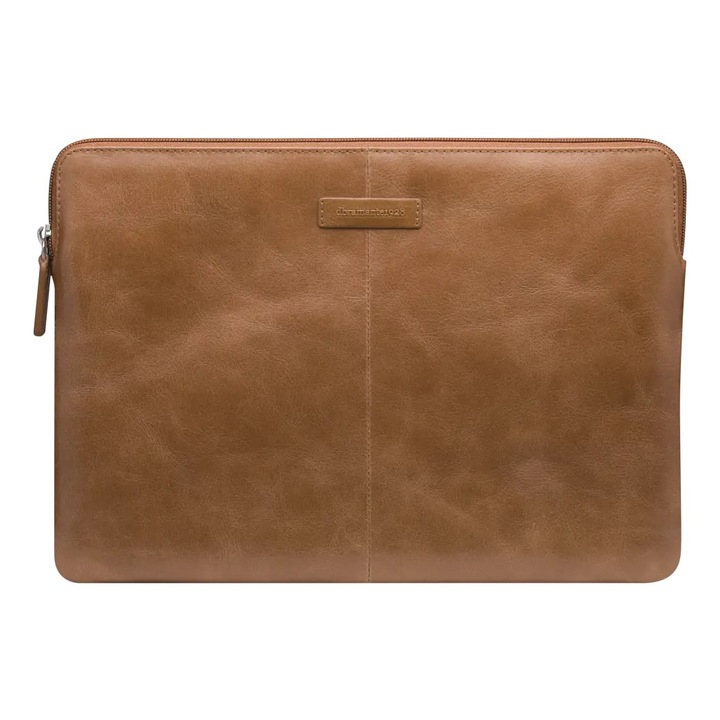 Husa pentru laptop Dbramante Skagen Pro, piele naturala, subtire, rezistenta la socuri, maro, 13 inch