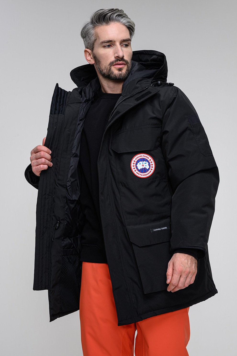 CANADA GOOSE, Geaca parka cu gluga si umplutura de puf Expedition