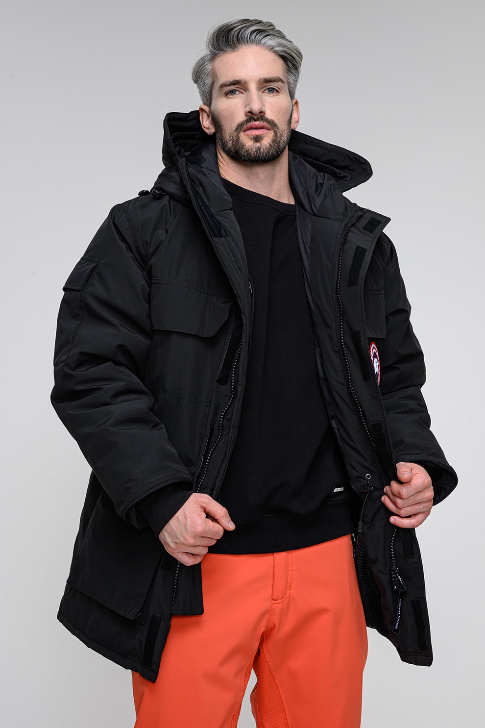 CANADA GOOSE, Geaca parka cu gluga si umplutura de puf Expedition