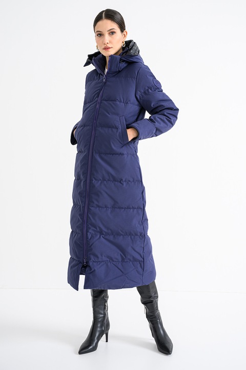 CANADA GOOSE, Mystique pihével bélelt hosszú télikabát, Indigókék