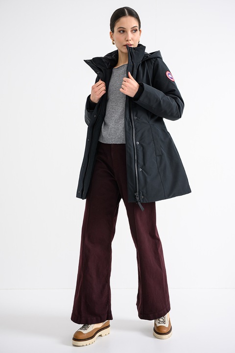 CANADA GOOSE, Geaca parka cu umplutura de puf Leslie, Negru