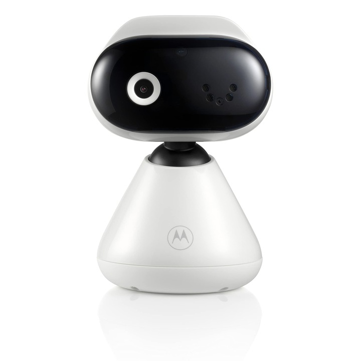 Motorola Nursery Pip1000 HD Wi-Fi bébiőr, 24 órás megfigyelés, digitális streaming, fehér színű