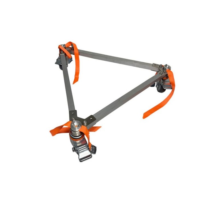 Carucior pentru trepied georadian.com, aluminiu, mobil, stabil, 65x60cm, cu role