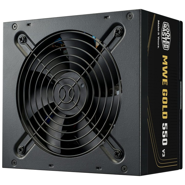 Cooler Master MWE Gold 550 V3 ATX 3.1 немодулно захранване, 80+ Gold, 550W - MPE-5502-ACAAG-3BEU