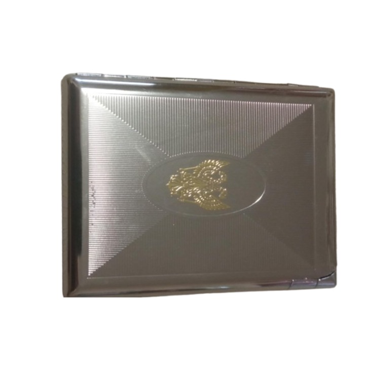 Метална луксозна табакера с запалка Arabic,84мм, Орли