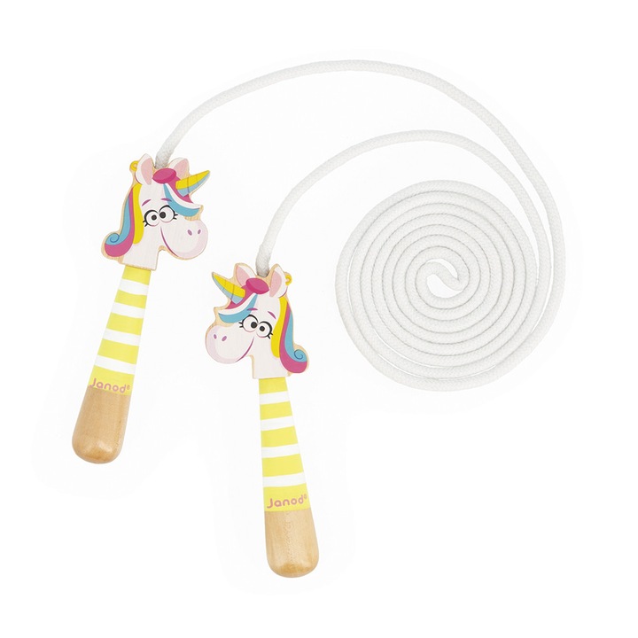 Coarda pentru sarit, Janod, Applepop, Unicorn, 3 ani+