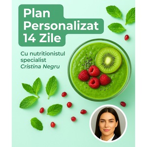 Transformare Rapida si Sanatoasa: Slabeste 6–8 kg in 14 Zile cu Slim Start Subtitlu: Plan Alimentar 100% Personalizat creat de Cristina Negru – Nutritionist Specialist