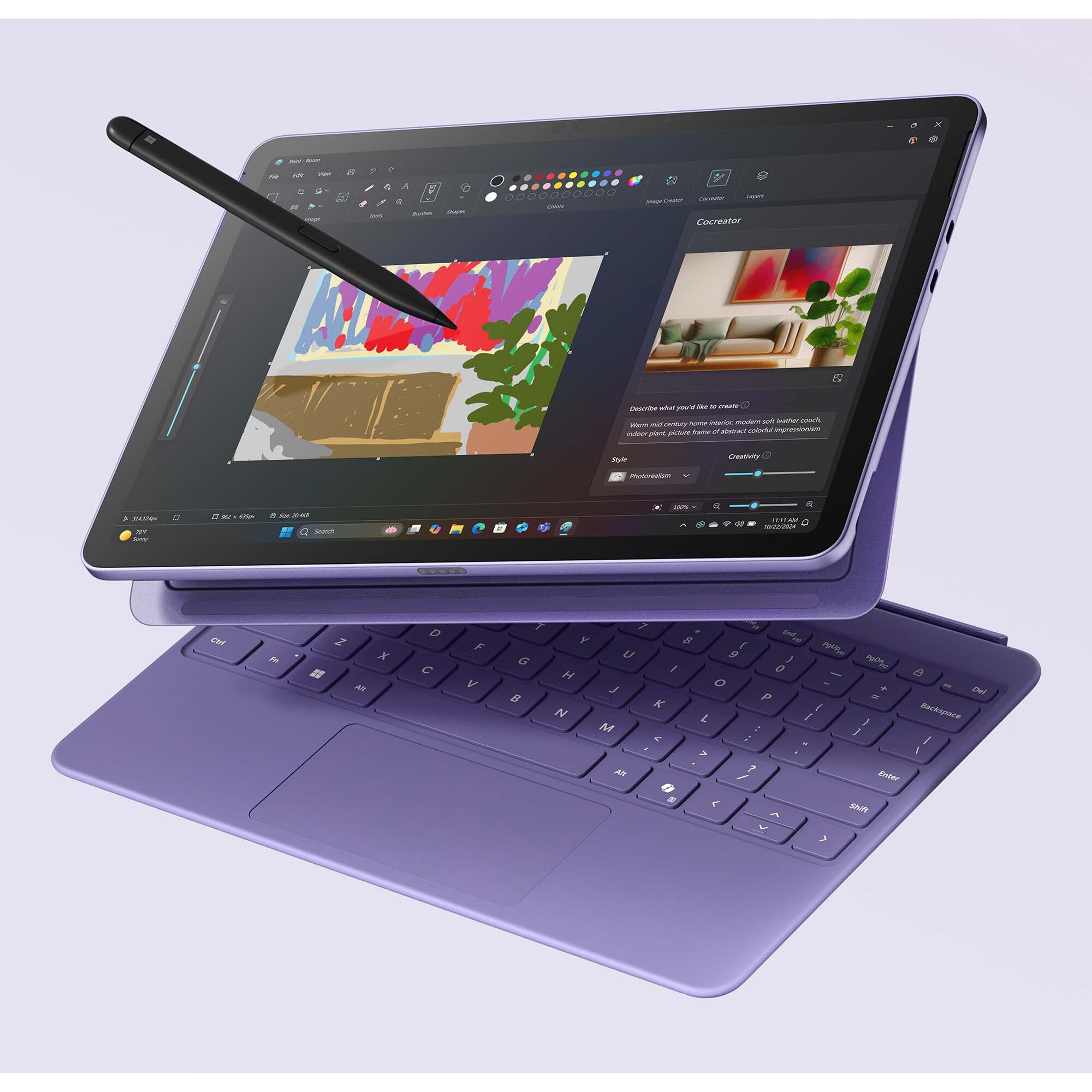 Tableta MICROSOFT SURFACE PRO 11 Windows 11 Pro cu procesor Intel
