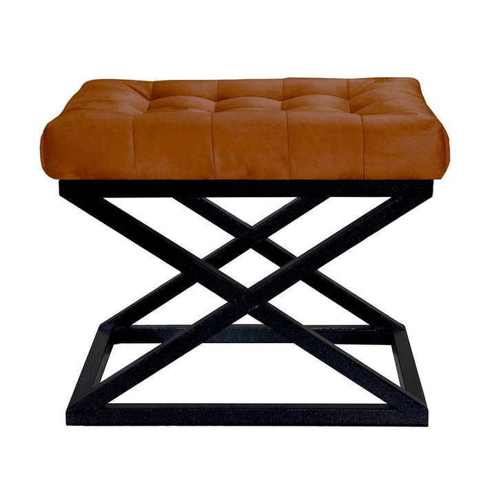 Lábtartó zsámoly, The Home Collection, terrakotta, 40x50cm