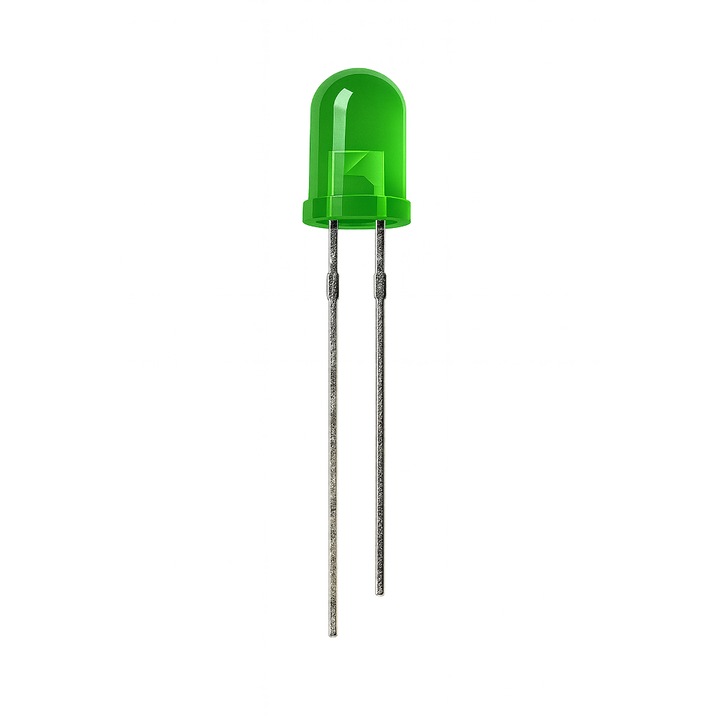 LED intermitent 5mm, SE, verde, alimentare 3-3.2V, 20mA
