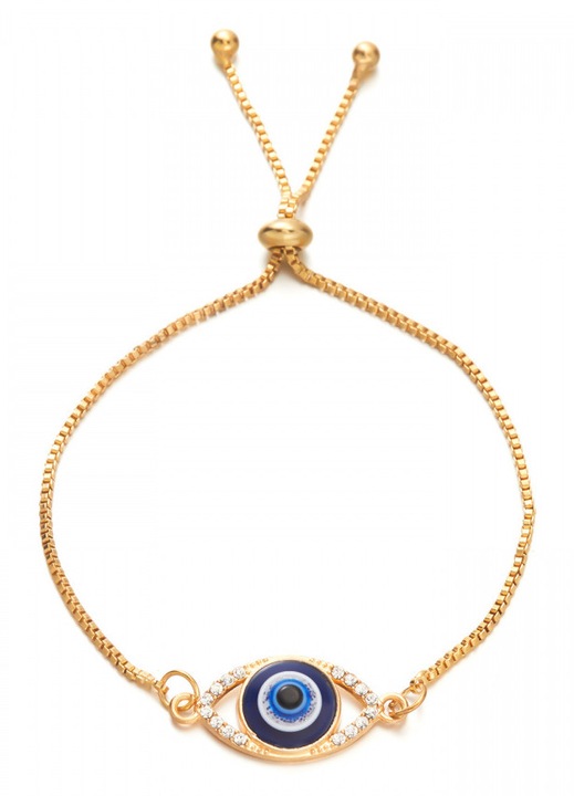 Bratara ajustabila cu monede din argint placat cu aur, galbena, pentru doamne