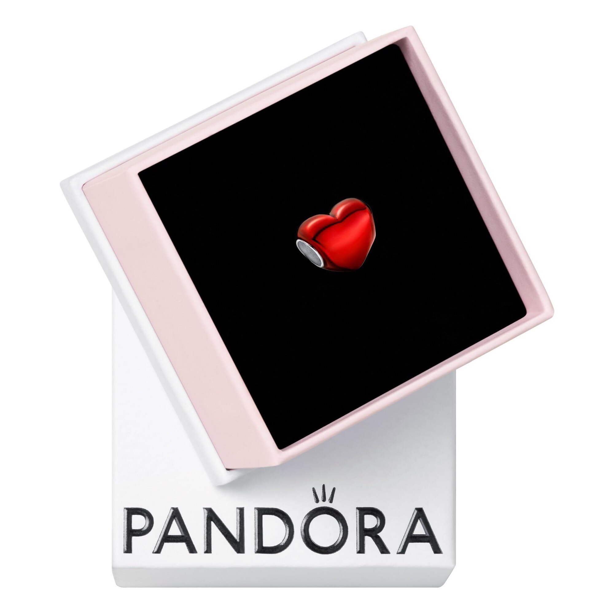 Pandantiv Pandora Moments Cu Inima Metalica Rosie Din Argint