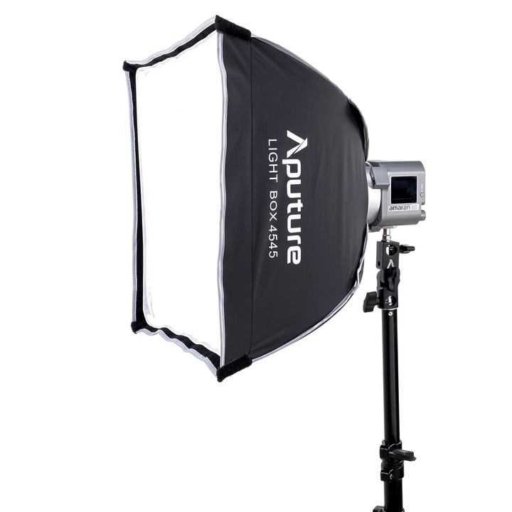 Softbox Aputure Light Box 45 x 45, 2 dyfuzori, grid 45, 45x45x30cm, 0,68kg