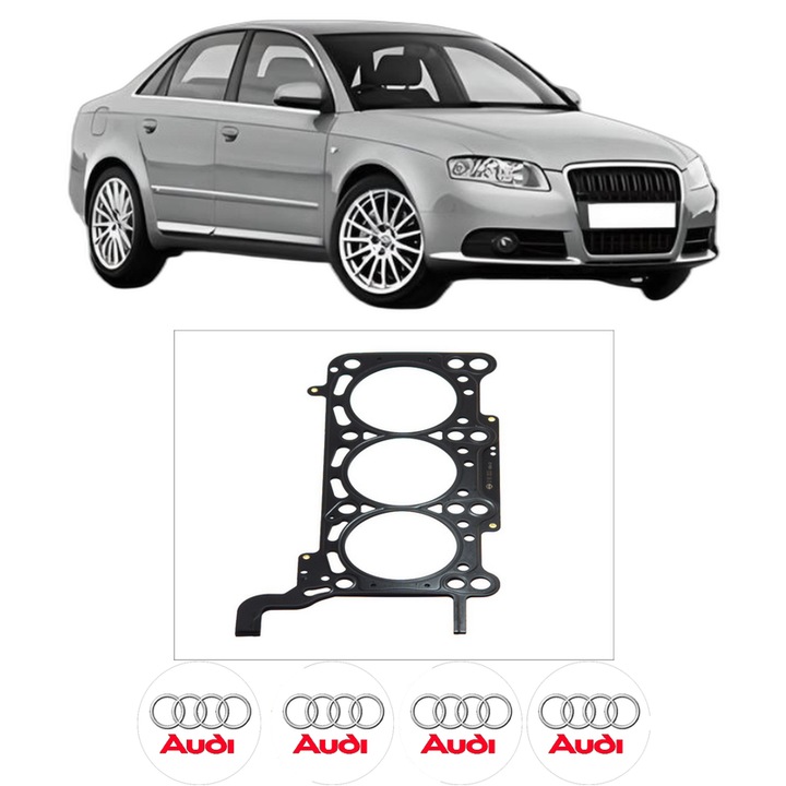 Garnitura chiuloasa AUDI A4 B7 (8EC) 2.7 TDI din 2005-2008 KW 120 CP 163 CMC 2698, auto, Elring, 4x Stickere auto cu AUDI