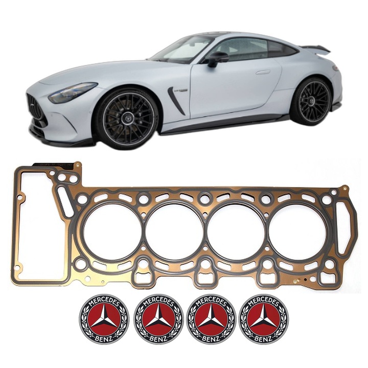 Garnitura chiuloasa MERCEDES-BENZ AMG GT (C192) 63 S E Performance 4-matic+ (192.382) din 2024 KW 600 CP 816 CMC 3982, auto, Elring, 4x Stickere auto cu MERCEDES-BENZ