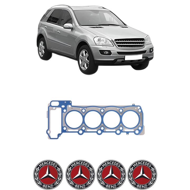 Garnitura chiuloasa MERCEDES-BENZ M-CLASS (W164) ML 420 CDI 4-matic (164.128) din 2006-2009 KW 225 CP 306 CMC 3996, auto, Elring, 4x Stickere auto cu MERCEDES-BENZ