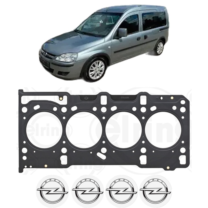 Garnitura chiuloasa OPEL COMBO Tour 1.3 CDTI 16V din 2005-2011 KW 55 CP 75 CMC 1248, auto, Elring, 4x Stickere auto cu OPEL