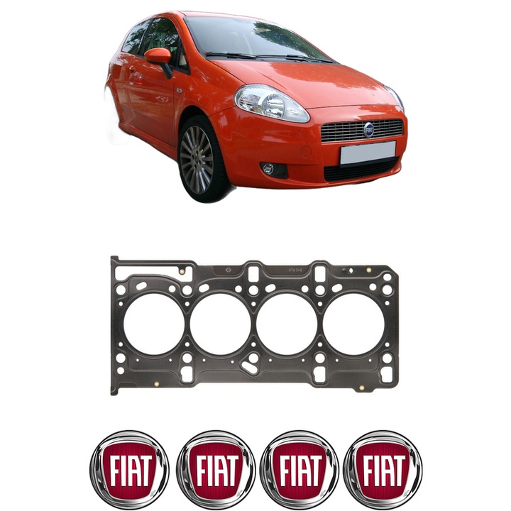 Garnitura chiuloasa FIAT PUNTO (199_) 1.3 D Multijet din 2012 KW 55 CP 75 CMC 1248, auto, Elring, 4x Stickere auto cu FIAT
