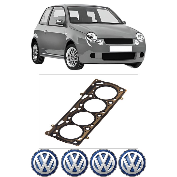 Garnitura chiuloasa Volkswagen LUPO I (6X1, 6E1) 1.4 16V din 1998-2005 KW 55 CP 75 CMC 1390, auto, Elring, 4x Stickere auto cu Volkswagen