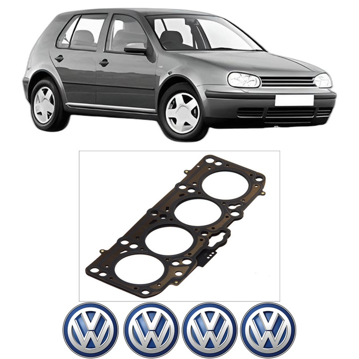 Garnitura chiuloasa Volkswagen GOLF IV (1J1) 1.9 TDI din 2000-2005 KW 96 CP 130 CMC 1896, auto, Elring, 4x Stickere auto cu Volkswagen
