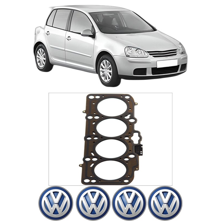 Garnitura chiuloasa Volkswagen GOLF V (1K1) 2.0 TDI din 2005-2008 KW 125 CP 170 CMC 1968, auto, Elring, 4x Stickere auto cu Volkswagen