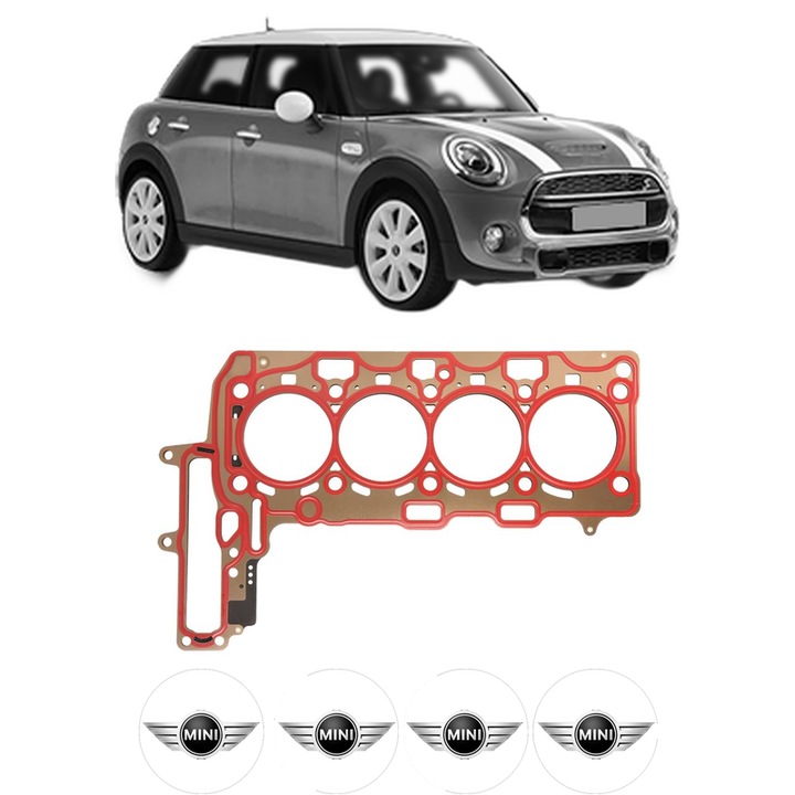 Garnitura chiuloasa MINI MINI (F55) Cooper SD din 2013 KW 120 CP 163 CMC 1995, auto, Elring, 4x Stickere auto cu MINI