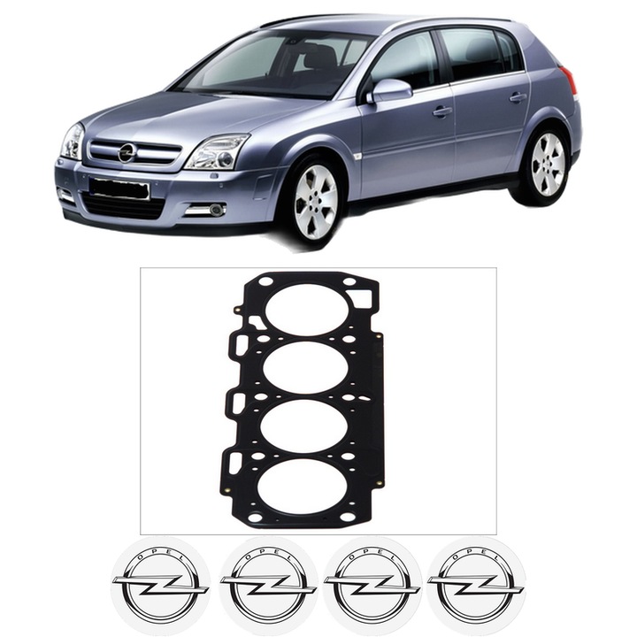 Garnitura chiuloasa OPEL SIGNUM Hatchback (Z03) 1.9 CDTI (F48) din 2004-2008 KW 88 CP 120 CMC 1910, auto, Elring, 4x Stickere auto cu OPEL