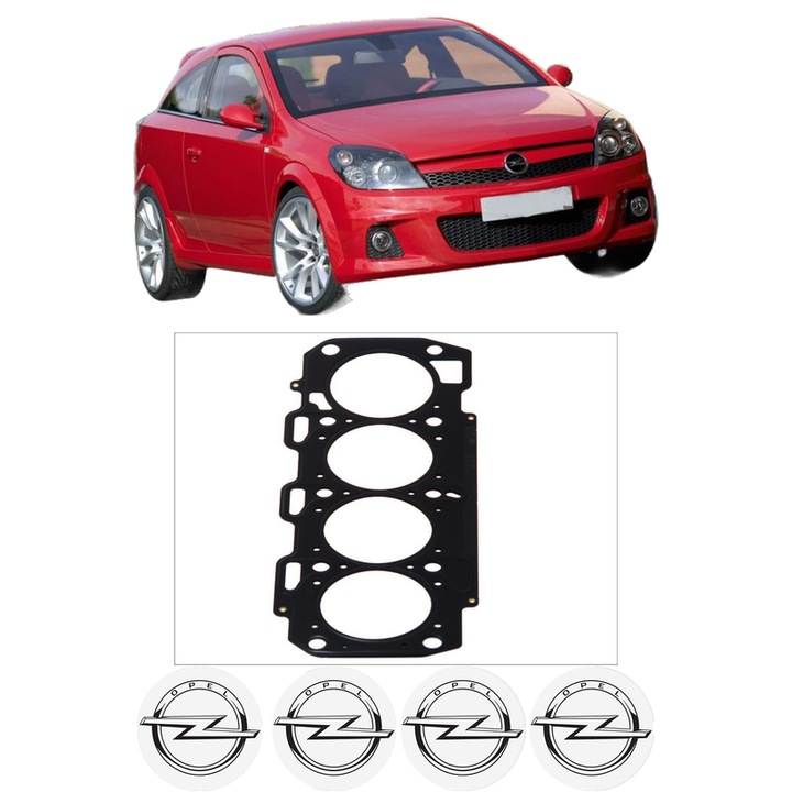 Garnitura chiuloasa OPEL ASTRA H GTC (A04) 1.9 CDTI (L08) din 2005-2010 KW 88 CP 120 CMC 1910, auto, Elring, 4x Stickere auto cu OPEL