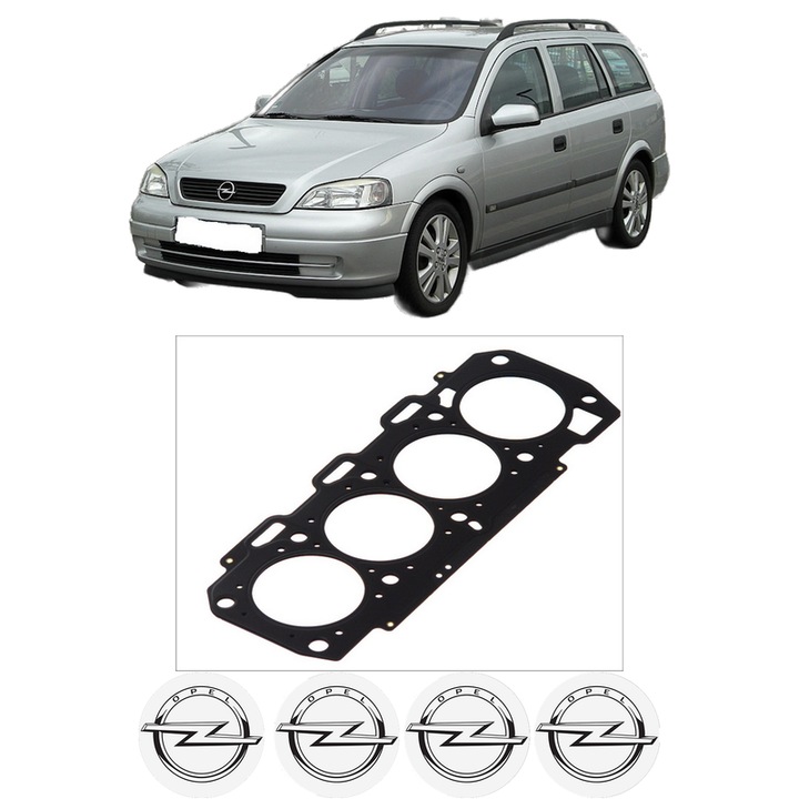 Garnitura chiuloasa OPEL ASTRA H Estate Van (L70) 1.9 CDTI (L70) din 2005-2010 KW 88 CP 120 CMC 1910, auto, Elring, 4x Stickere auto cu OPEL
