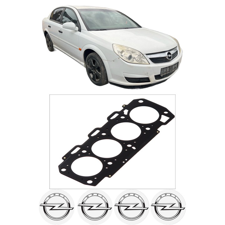 Garnitura chiuloasa OPEL VECTRA C (Z02) 1.9 CDTI (F69) din 2004-2009 KW 88 CP 120 CMC 1910, auto, Elring, 4x Stickere auto cu OPEL