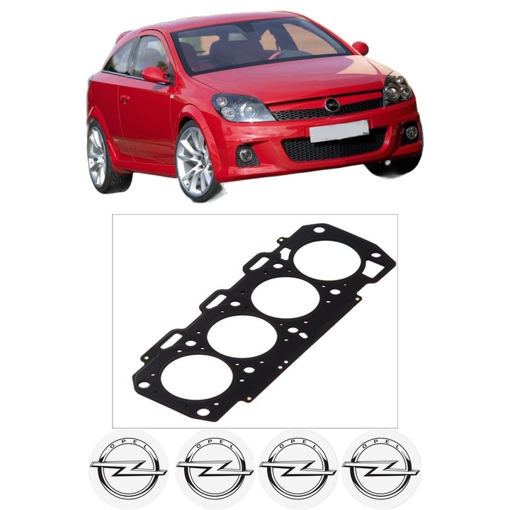 Garnitura chiuloasa OPEL ASTRA H GTC (A04) 1.9 CDTI (L08) din 2005-2010 KW 88 CP 120 CMC 1910, auto, Elring, 4x Stickere auto cu OPEL