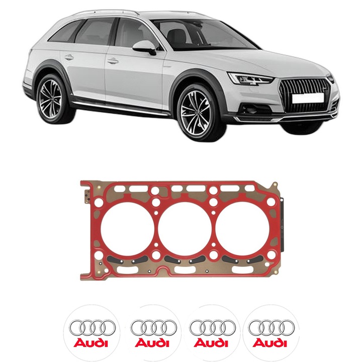 Garnitura chiuloasa AUDI A4 Allroad B9 (8WH, 8WJ) 3.0 TDI quattro din 2018-2019 KW 210 CP 286 CMC 2967, auto, Elring, 4x Stickere auto cu AUDI
