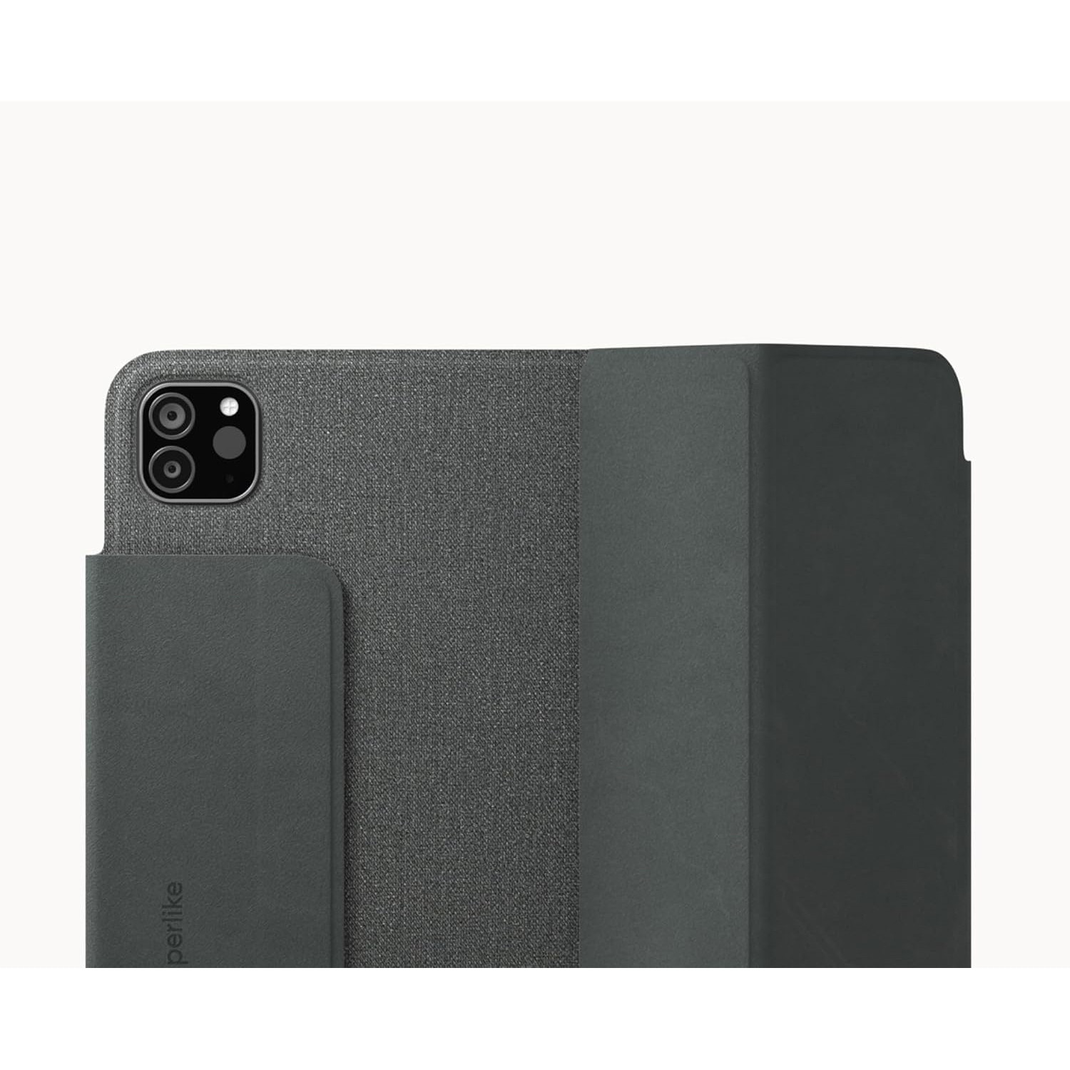 Etui pentru iPad Pro 11" (2024) set Paperlike Folio, ultra-subtire, trifold, protectie PU cu microfibra, acces usor la functii