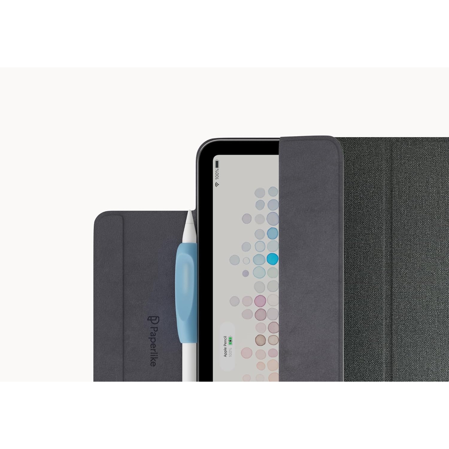 Etui pentru iPad Pro 11" (2024) set Paperlike Folio, ultra-subtire, trifold, protectie PU cu microfibra, acces usor la functii