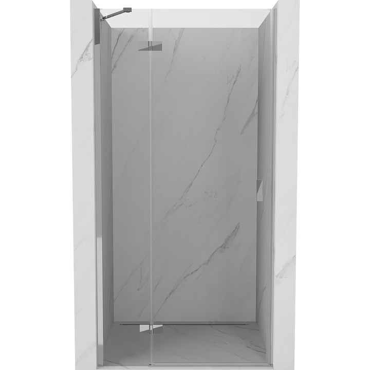 Mexen Mist-H usi de dus batante stanga 115 cm, transparent, crom - 8A5-115-000-01-00-L