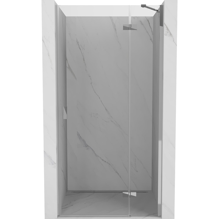 Mexen Mist-H usa de dus batanta dreapta 70 cm, transparent, crom - 8A5-070-000-01-00-P