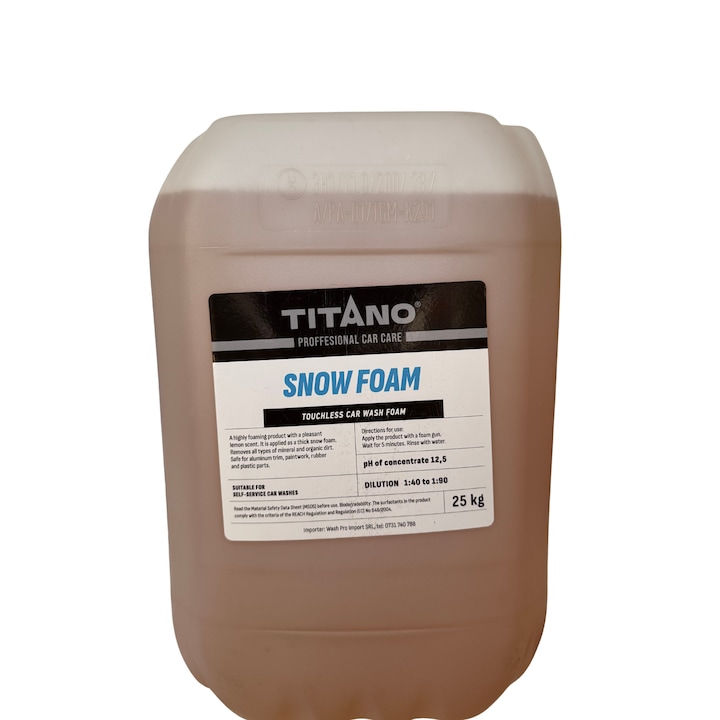 Spuma activa auto - Titano Snow Foam - Bidon 25 L
